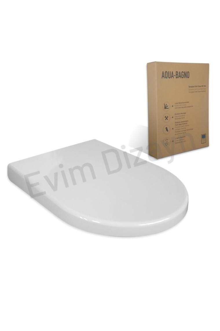 Aqua Bagno Zero Yavaş Kapanan Klozet Kapağı -duroplast
