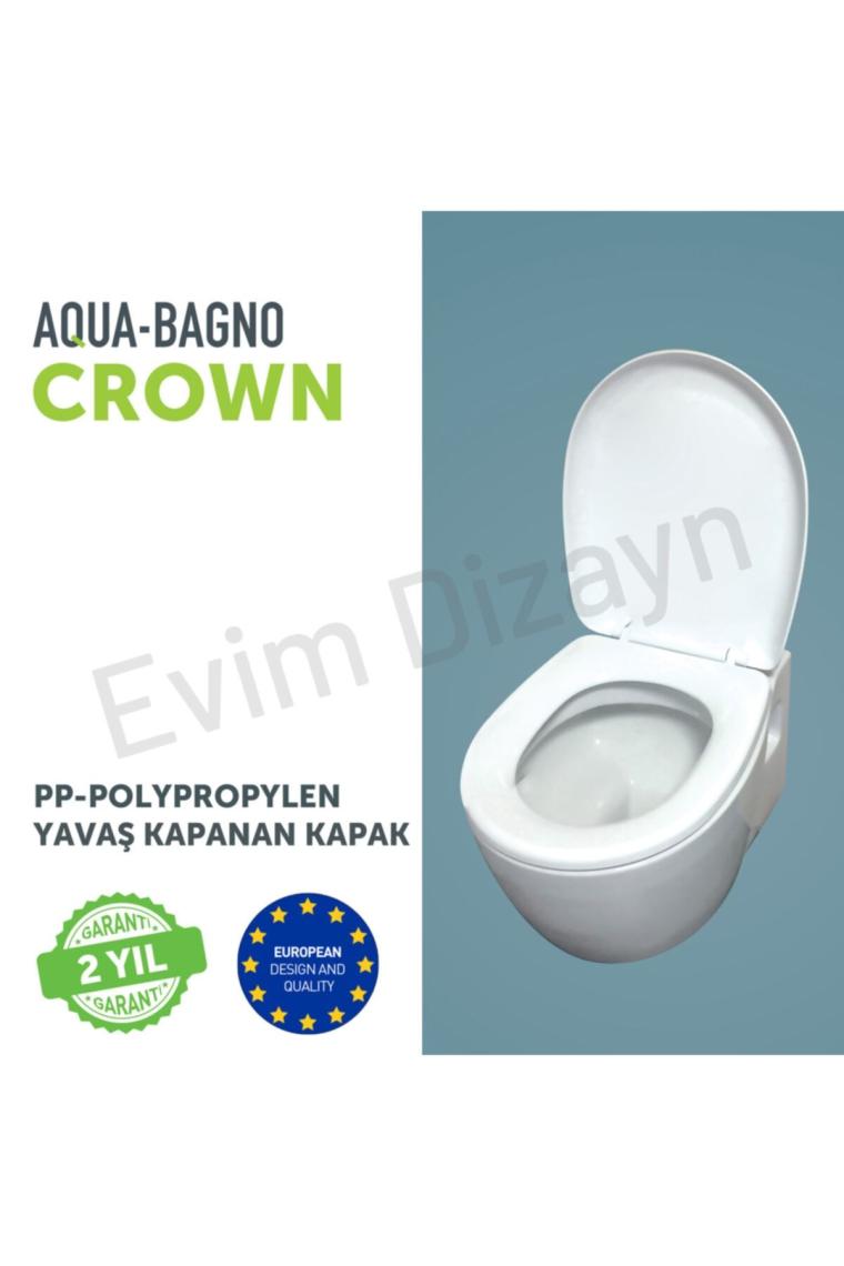 Crown Yavaş Kapanan Klozet Kapağı