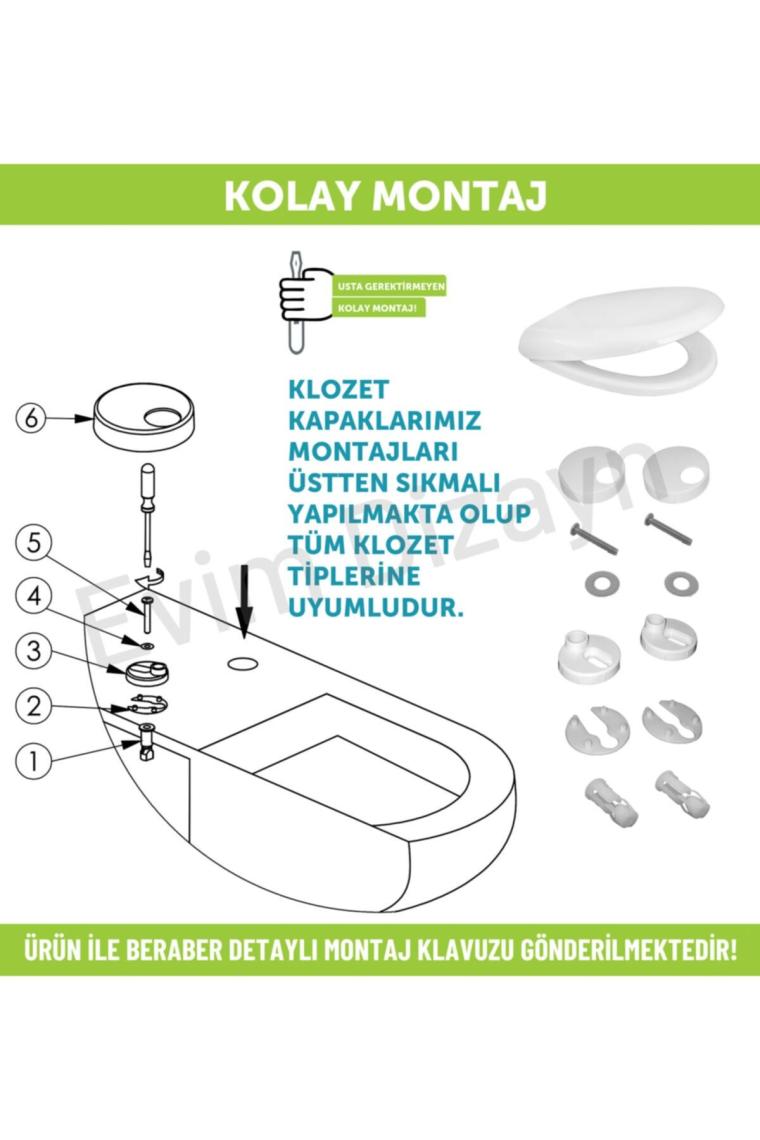 Crown Yavaş Kapanan Klozet Kapağı