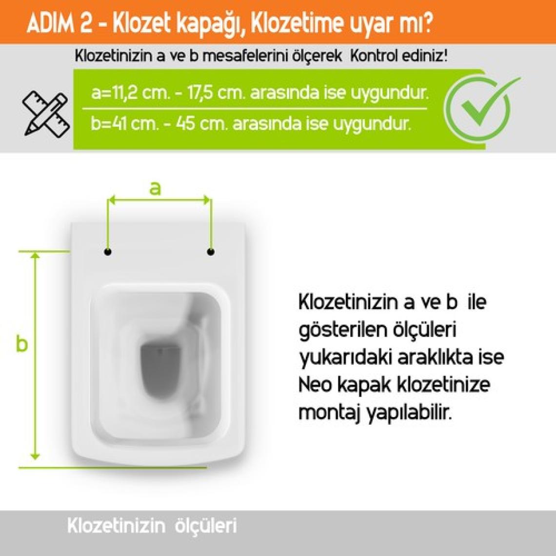 Aqua Bagno -Basıc  Yavaş Kapanan Klozet Kapağı