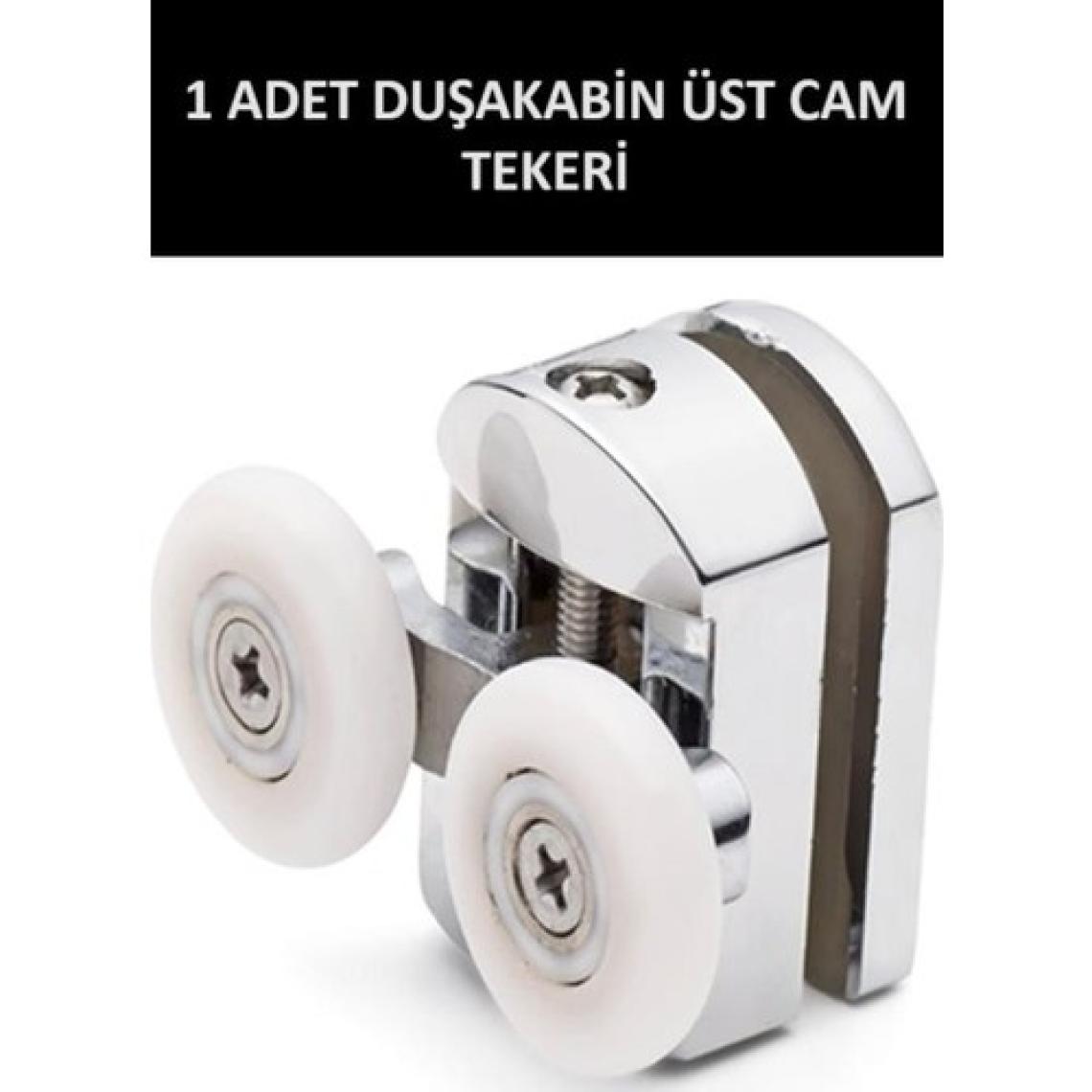 Optana 1 Adet Üst Duşakabin Tekerleği Üst Cam Rulman Krom Teker 23 mm