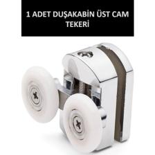 Optana 1 Adet Üst Duşakabin Tekerleği Üst Cam Rulman Krom Teker 23 mm