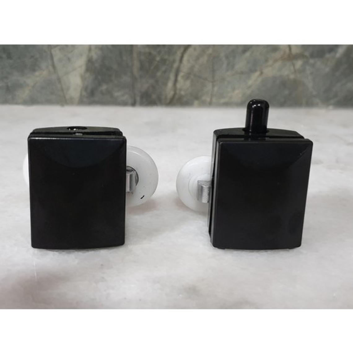 Venita Siyah Duşakabin Cam Kabin Tekerleği Takım 24 mm