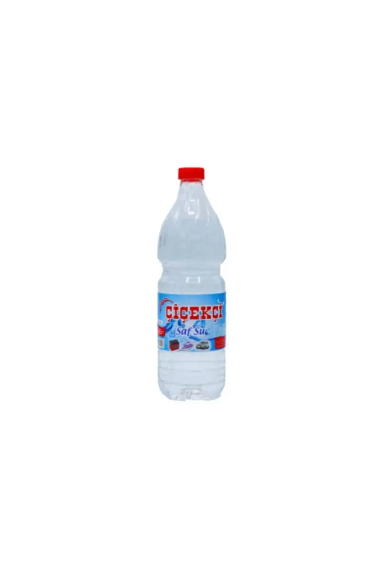Çiçekçi Oto Saf Su ve Ütü Akü ve Radyatör Suyu  1 Litre Pet Kilitli Kapaklı