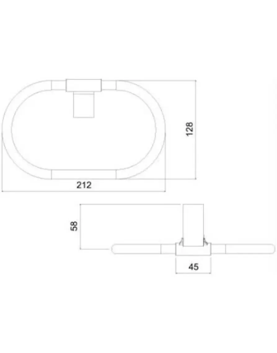 Tema Banyo Premium Yuvarlak Havluluk 71008