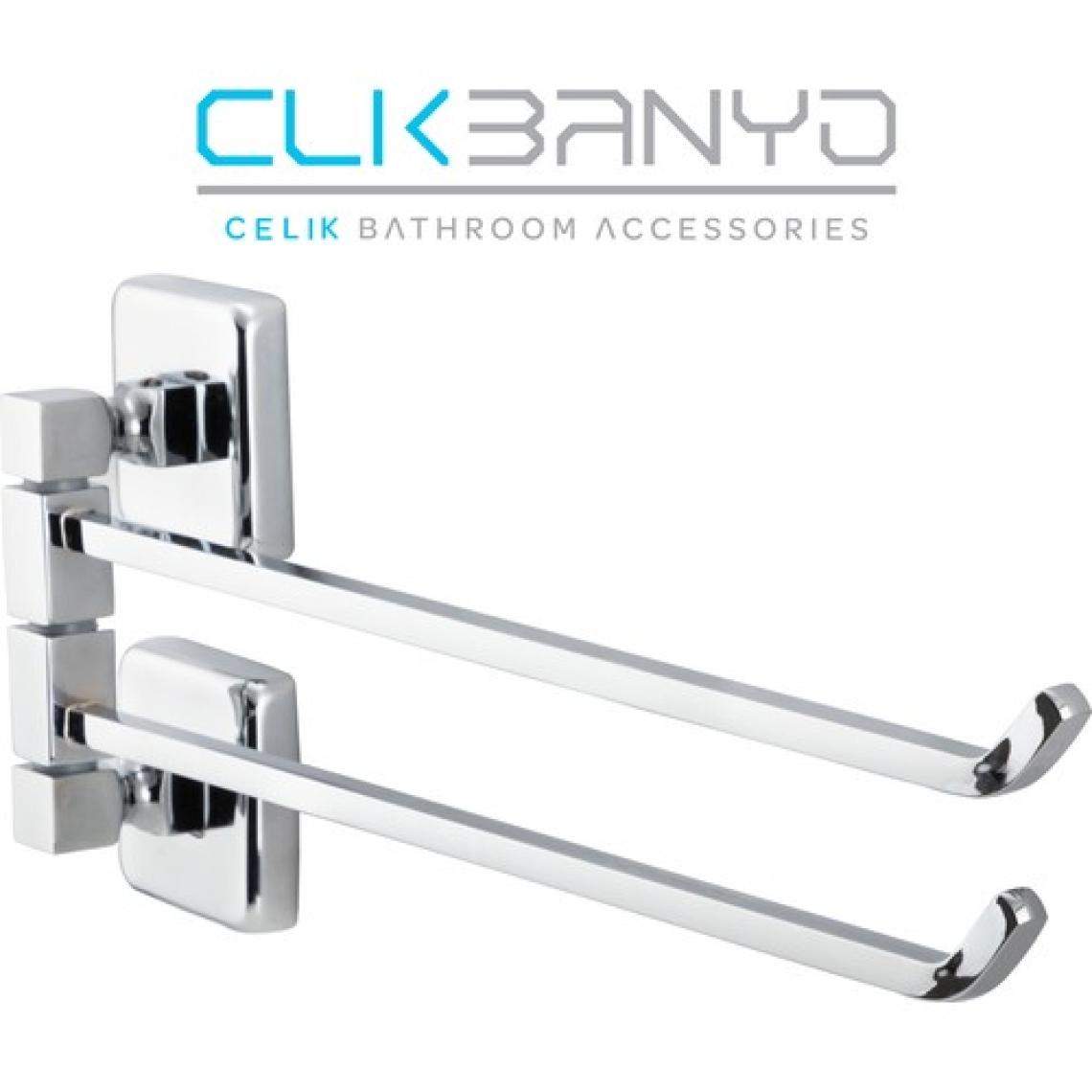 Çelik Banyo Kumru  2'li Döner Havluluk