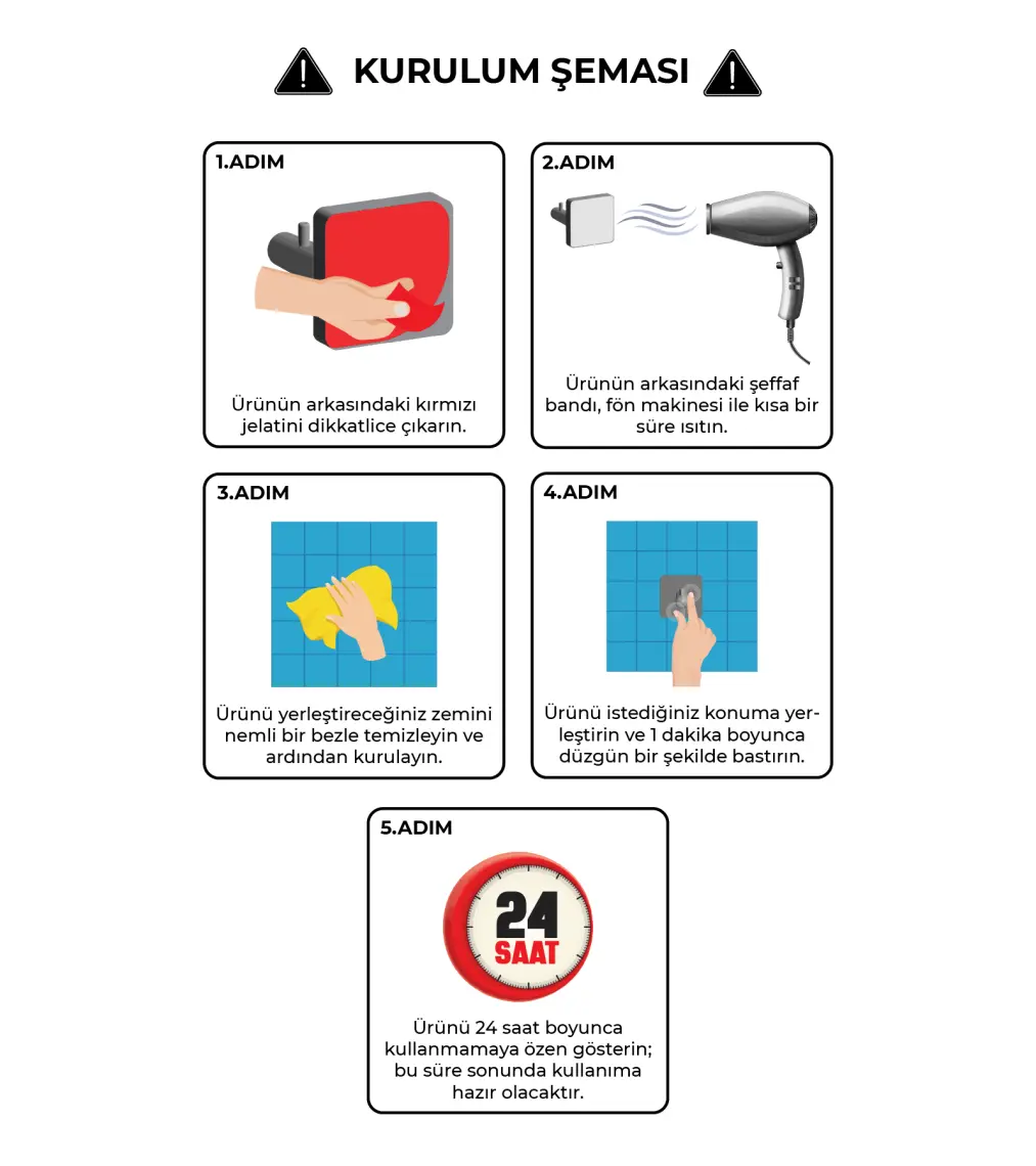 Zift Unique Siyah Paslanmaz Çelik Havlu Askılığı / Ömür Boyu Paslanmaz Havlu Askısı-Havluluk-Kendinden Yapışkanlı