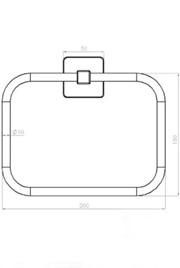 Tema Banyo Kare Yuvarlak Havluluk 71708