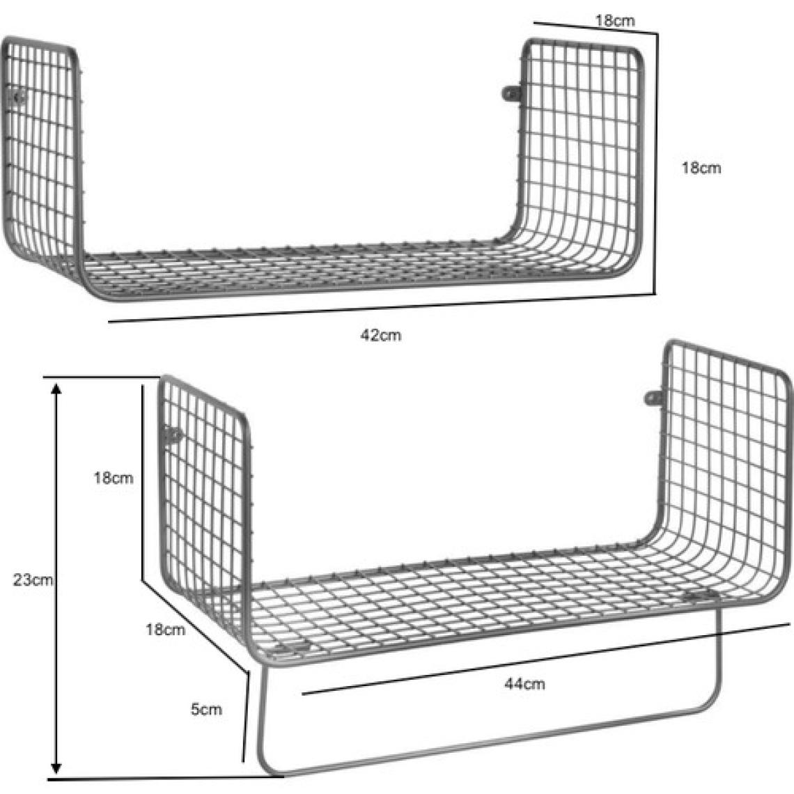 Wess Dizayn Metal Mutfak Banyo Duvar Rafı Havluluk 2 'li Set WD-103