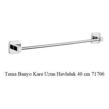 Tema Banyo Kare Uzun Havluluk 40 cm 71706