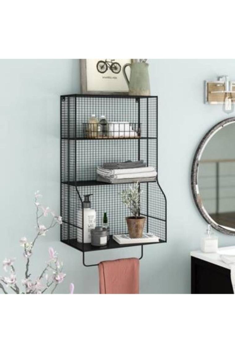 Wess Dizayn Metal Havluluk Banyo & Mutfak Duvar Rafı WD-218