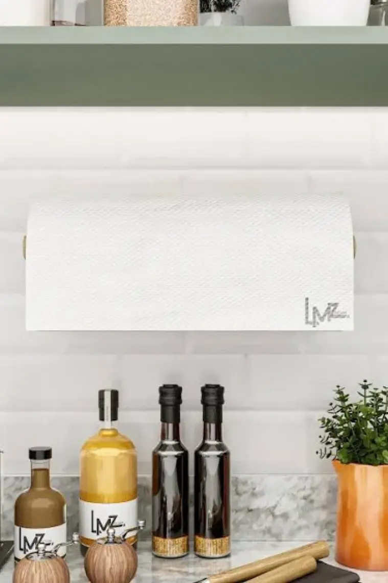 Lamizon Ahşap Bar Modern Rulo Kağıt Havluluk Askısı Peçetelik Kağıt Havlu Rafı