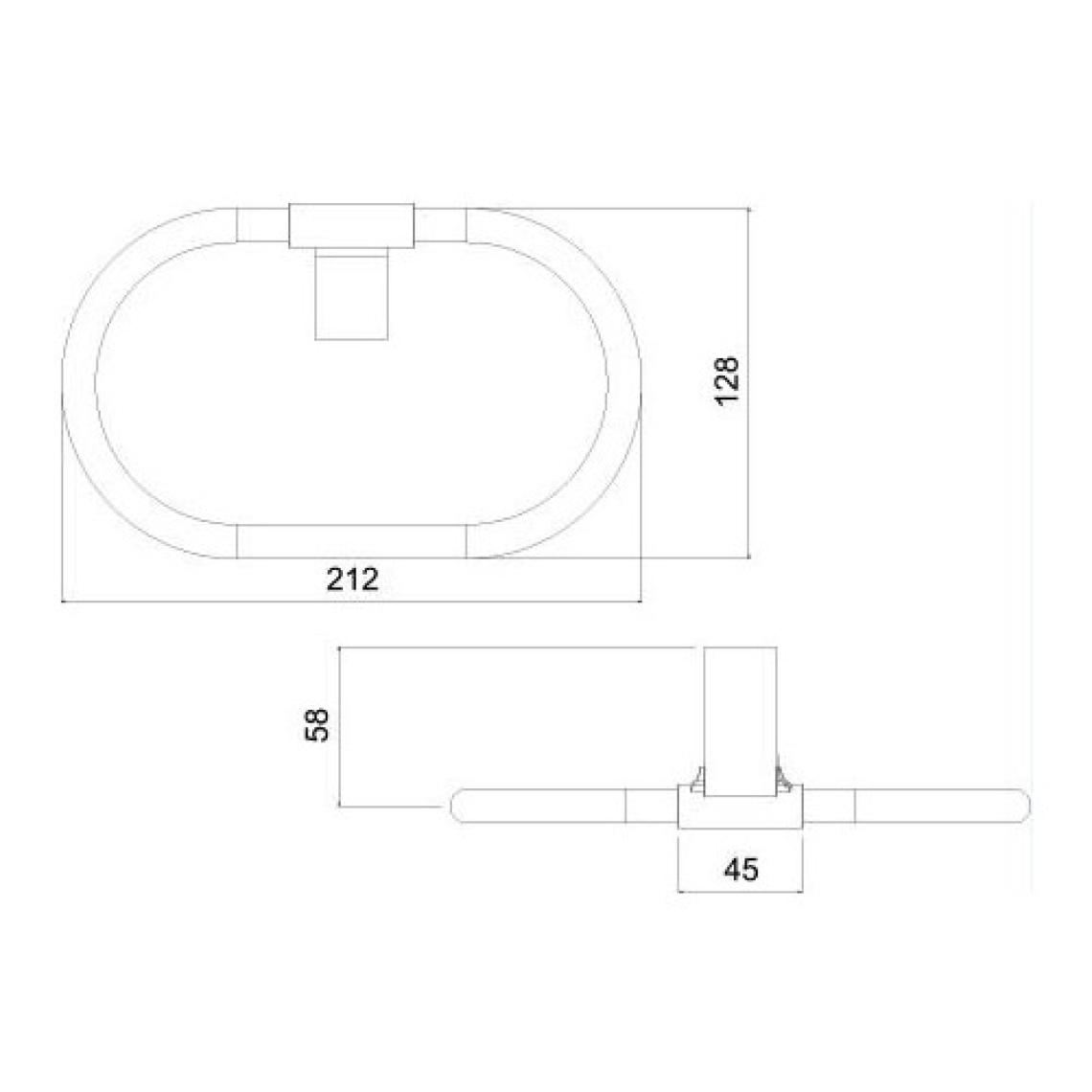 Tema Banyo Premium Yuvarlak Havluluk 71008