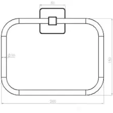 Tema Banyo Kare Yuvarlak Havluluk 71708