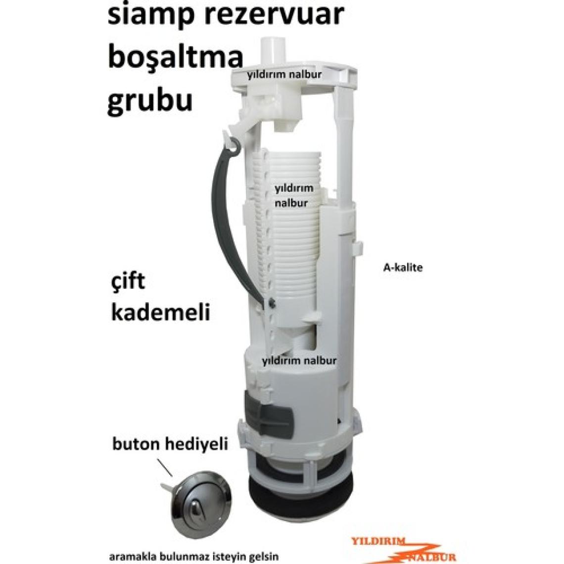 Siamp Rezervuar Boşaltma Grubu ve Çift Kademeli Buton