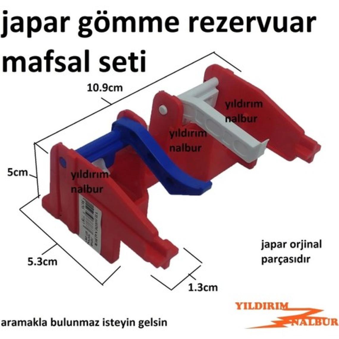 Japar Gömme Rezervuar Mafsal Seti Köprü Takımı Renkli Kaldıraç