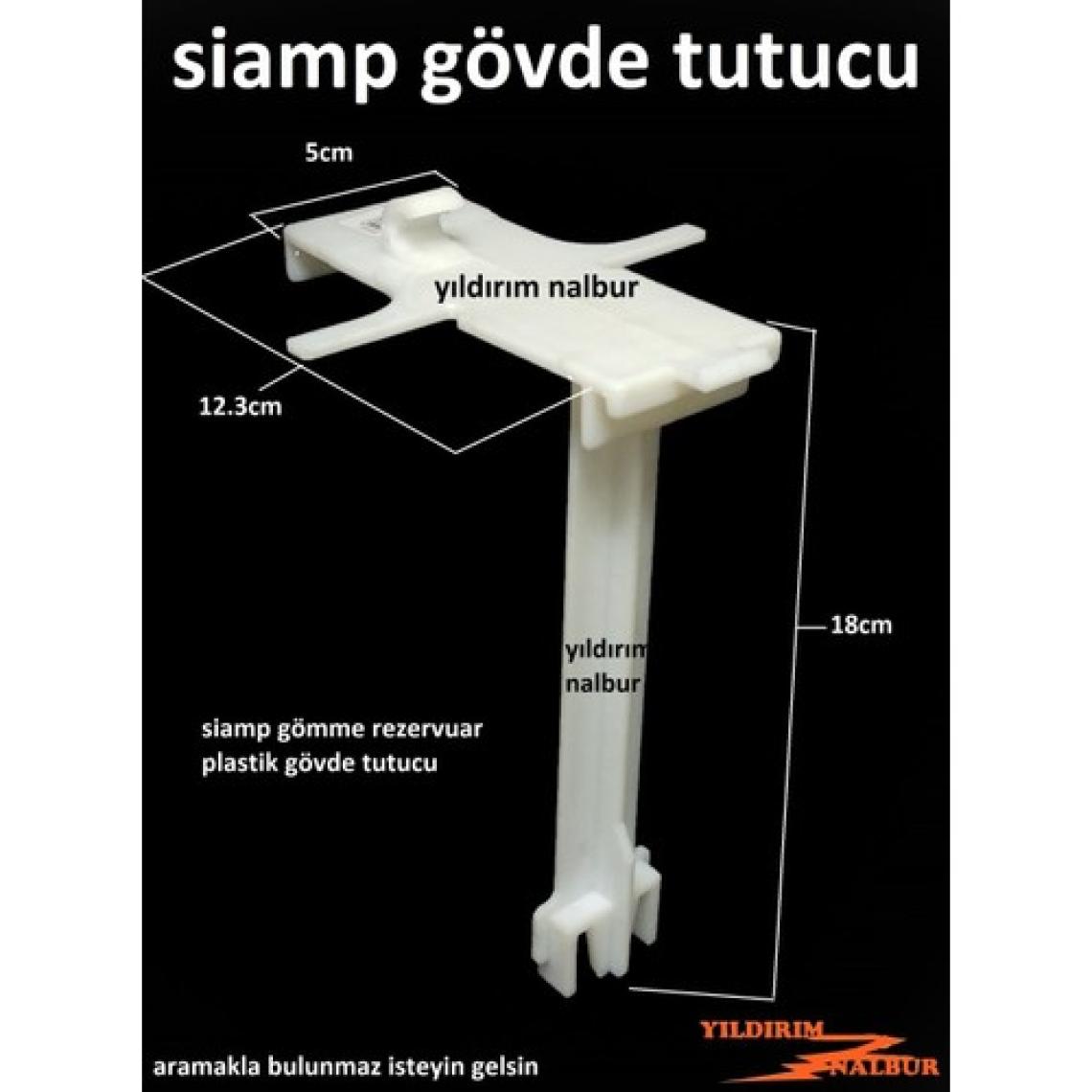 Siamp Gömme Rezervuar Gövde Tutucu Plastik 12CM Gömme Rzervauariçin