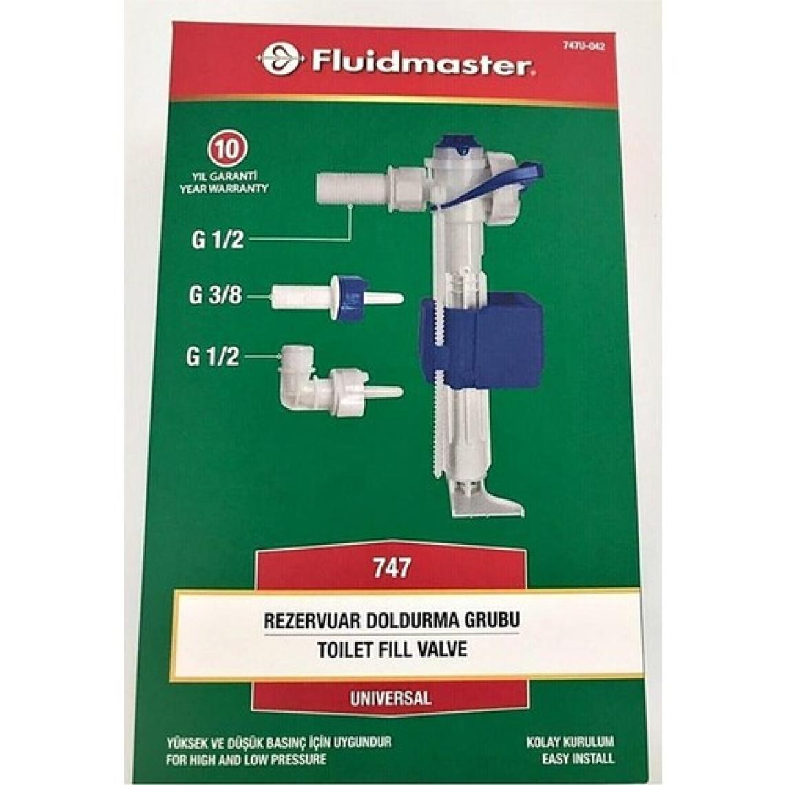 Fluidmaster Vitra Kale Serel Creavit Bocci Uyumlu Gömme Rezervuar Doldurma Grubu / Şamandıra
