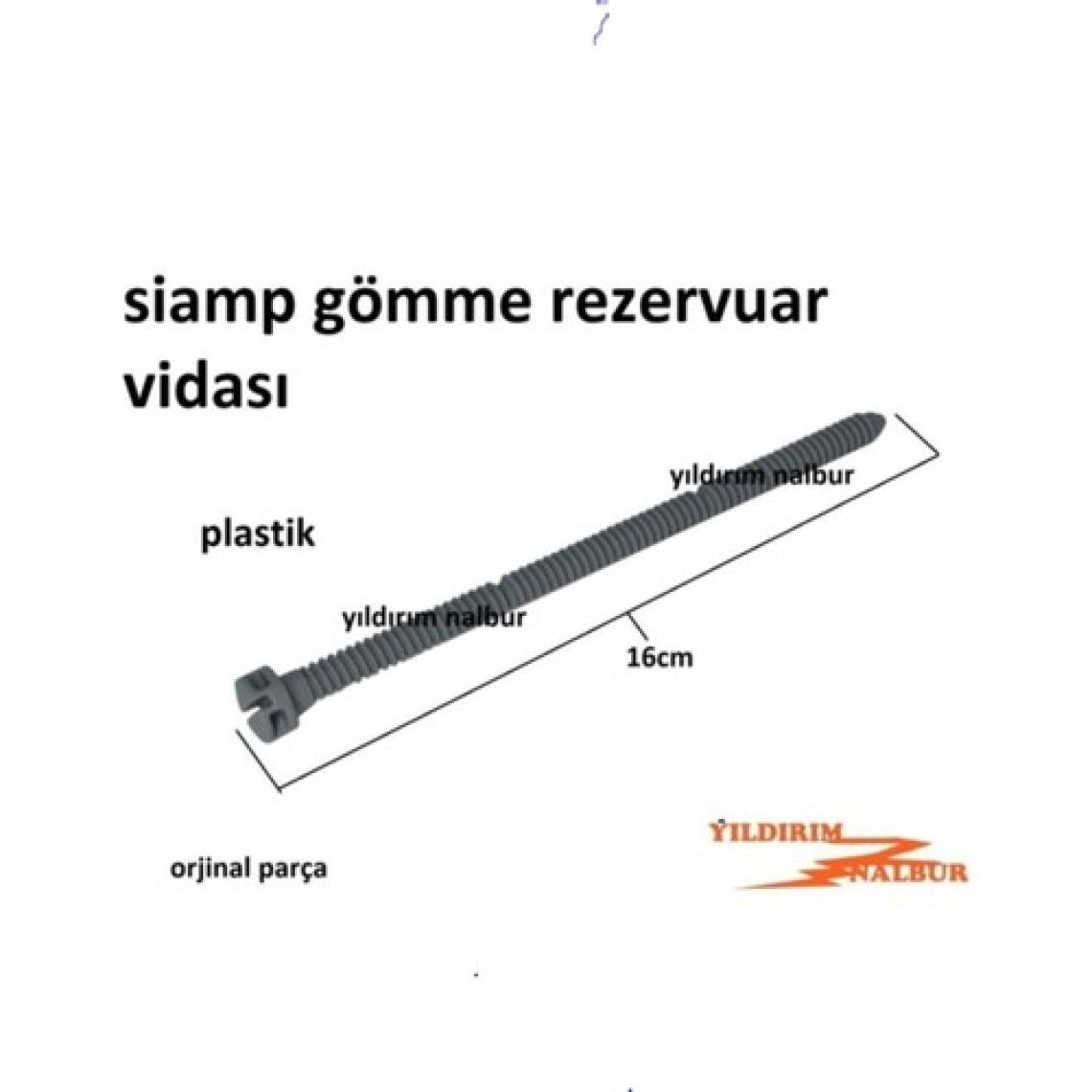 Siamp Gömme Rezervuar Buton Vidası Düğme Basma Vidası Sabitleme 2 Adet