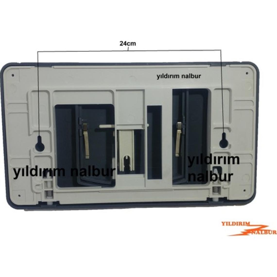 Sanica Gömme Rezervuar Buton Düğmesi Sanıca Tek Büyük Düğme Gri Renk Büyük Buton Tek Basmalı