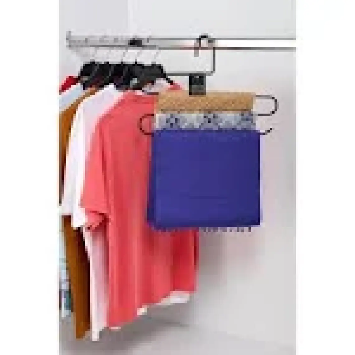 Edora Home 10'Lu Dolap Içi 3 Katlı Siyah Pantolon Askılık - Metal Paslanmaz