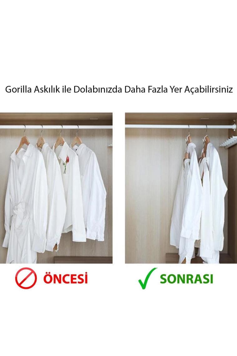 Askı Kancası 20 Adet Gömlek Çanta Kemer Askı Kancası Dolap Içi Düzenleyici Askı Kancası