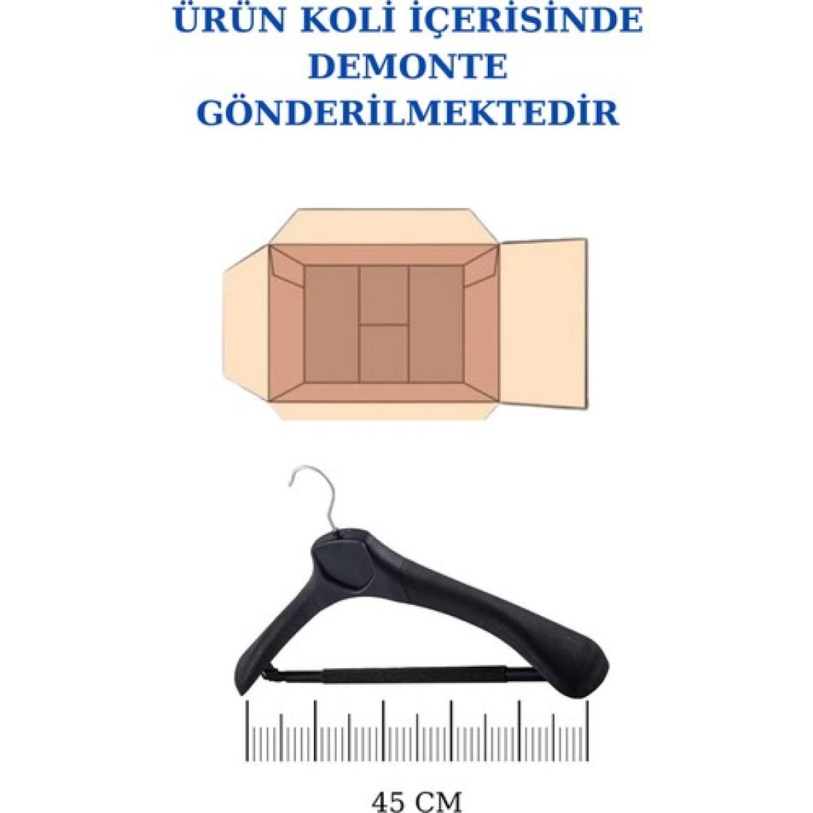 İstanbul Manken 5 Adet Plastik Yüksek Kalite Ceket Askısı, Elbise Askısı, Takım Elbise Askısı