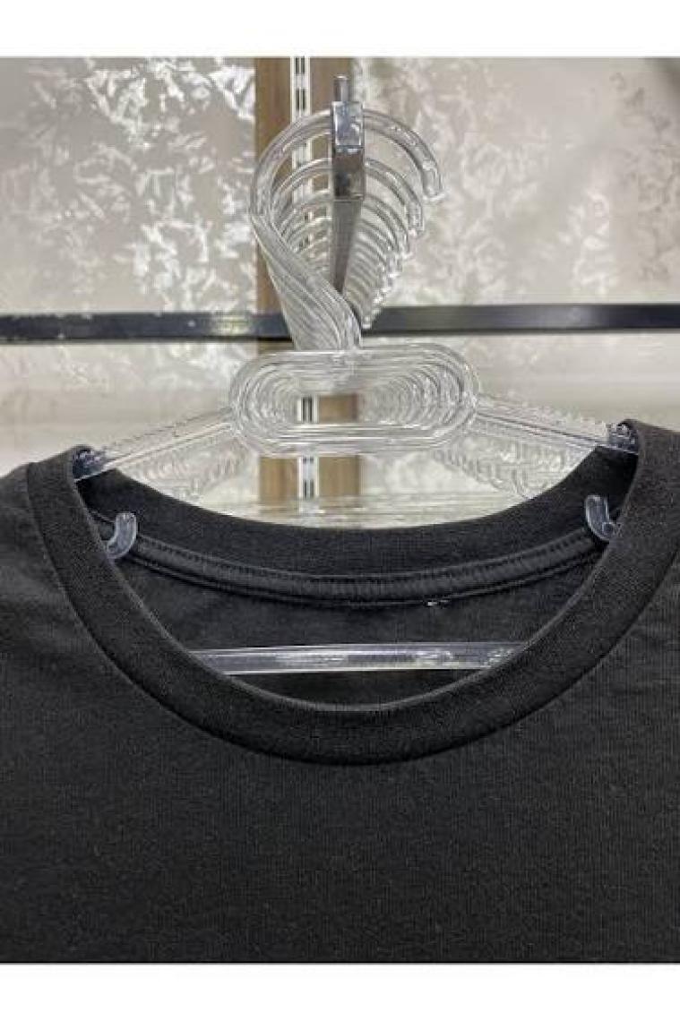 Askıcı Kristal Şeffaf Büyük Boy Elbise Askısı 24 Adet