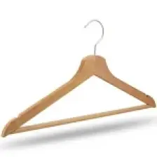 Nyn Ahşap Barlı Elbise Askısı Naturel Renk 6 Adet