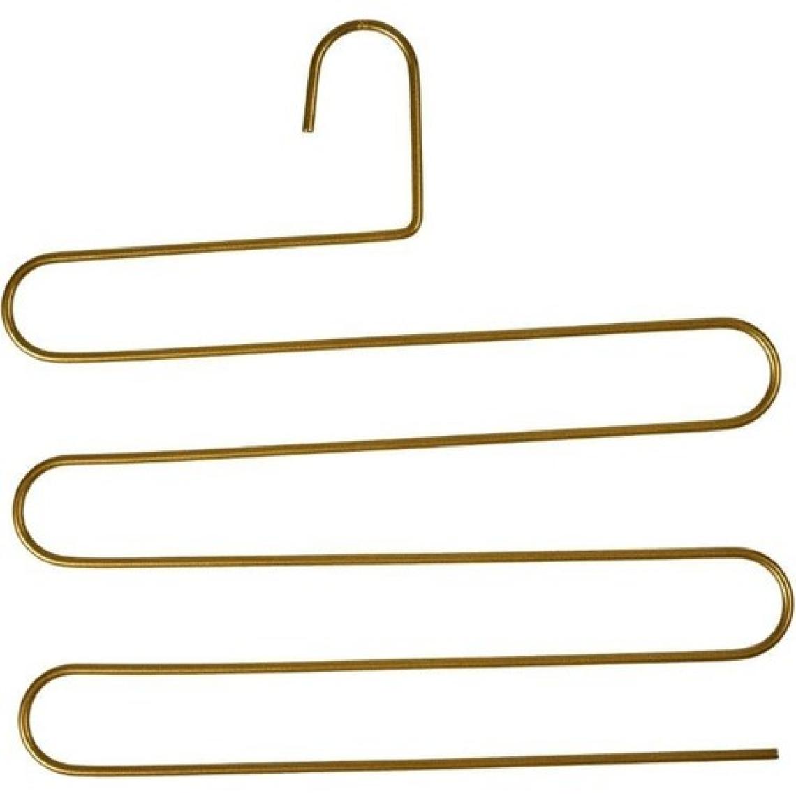 Edora Home Dolap Içi 5 Katlı Gold Pantolon Askılık, Akıllı Dekoratif Askı - Metal Paslanmaz