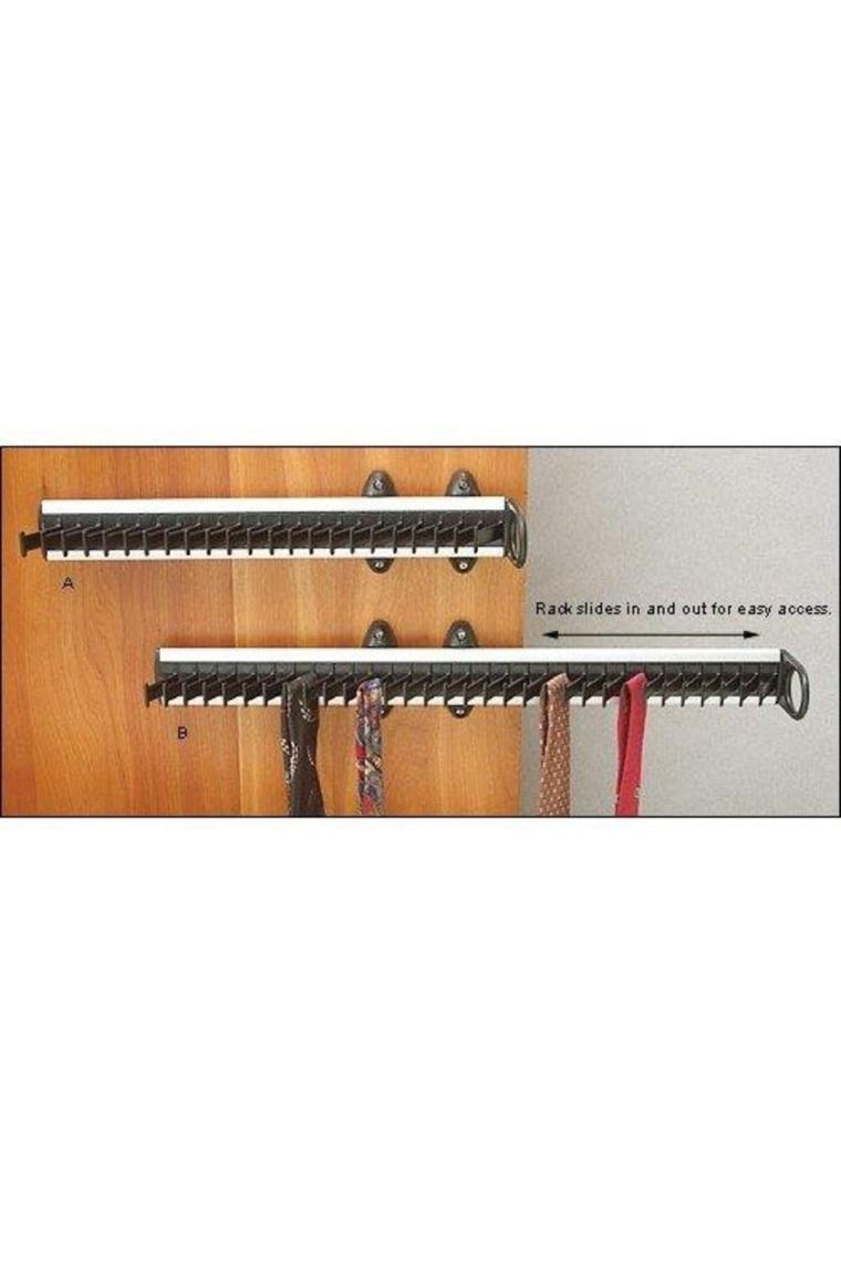 Dolap Içi Sürgülü Kravat Askısı 48cm
