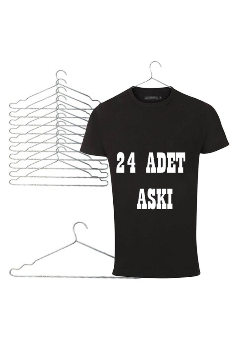 Metal Elbise Askısı Kıyafet Askısı 24lü Askı 6066