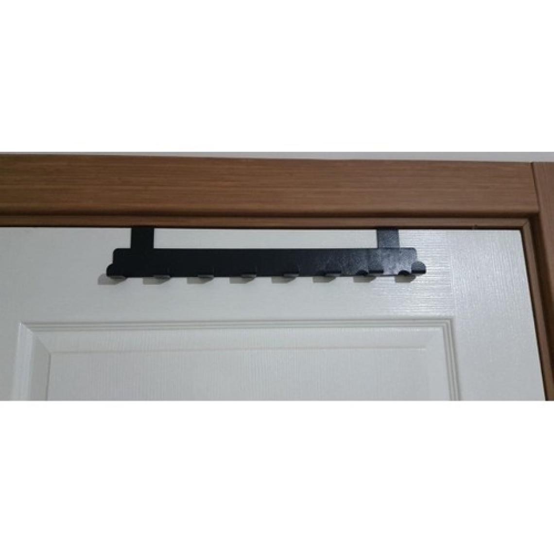Thorqtech Metal Mat Siyah Amerikan Kapı Arkası Askılık Organizer Askılık ve Banyo Kapı Arkası Askı