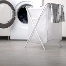 Jall 50 lt 8 kg Kapasiteli Beyaz Katlanır Çamaşır Sepeti