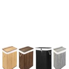 40 x 30 Bambu Kirli Çamaşır Sepeti Dikdörtgen Fmapr33257 Gri 20-49 L Hasır