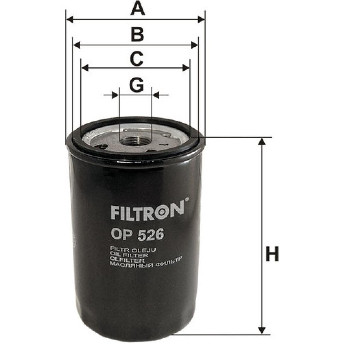 Filtron Vw Jetta 1.6 Yağ Filtresi Bse-Bsf 2006-2010