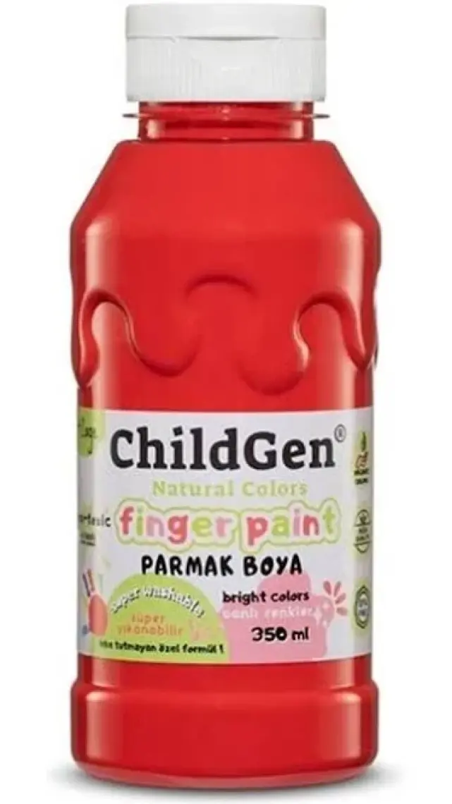Süper Yıkanabilir 3'lü Parmak Boya Seti (3X350ML) (MAVİ-YEŞİL-KIRMIZI)