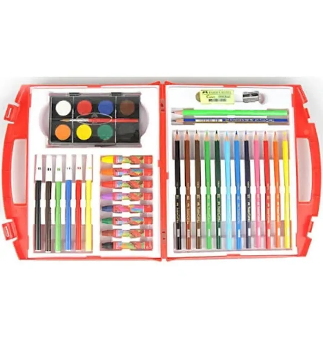 Boyama Çantası 8li Suluboya 8li Pastel Boya6lı Keçeli Kalem 12li Boya Kalemi 2b Goldfaber Kalem Set