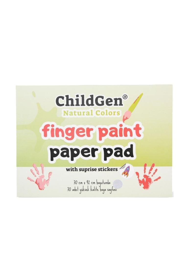 Parmak Boya Resim Defteri - Finger Paper Pad