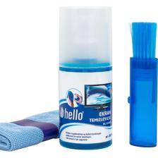 Hello HL-14408 Sprey + Fiber Bez + Fırça 200ML LCD Ekran Temizleme Seti