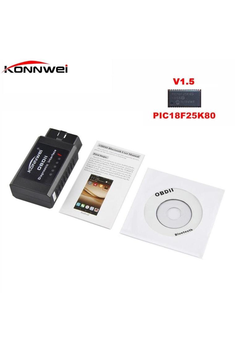 Valkyrie Konnwei KW910 Obd2 V1.5 Bluetooth Özellikli Araç Arıza Tespit Cihazı