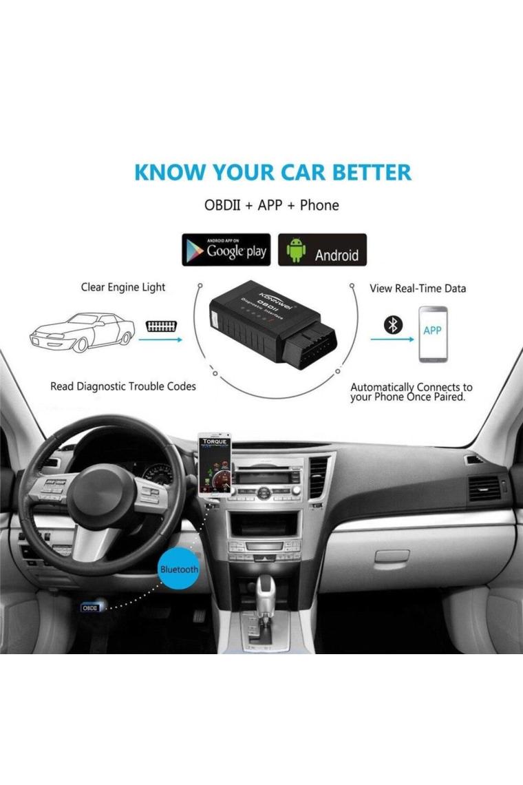 Valkyrie Konnwei KW910 Obd2 V1.5 Bluetooth Özellikli Araç Arıza Tespit Cihazı