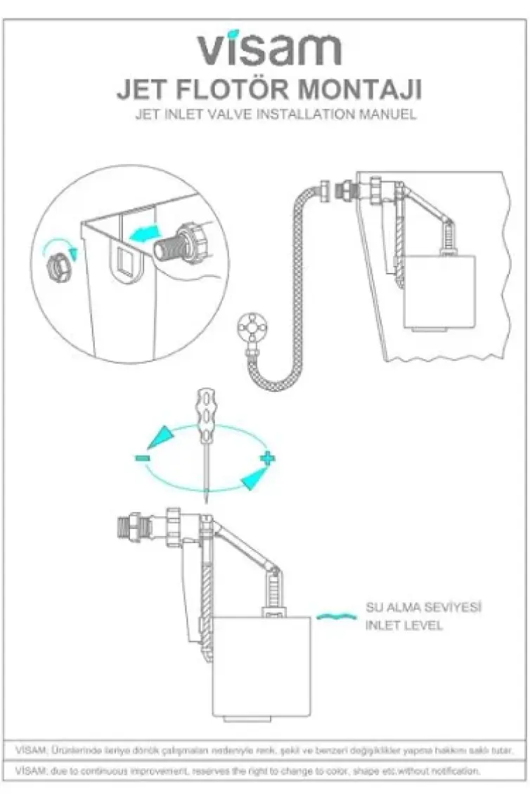 Visam 1/2" Jet Flotör 652.002