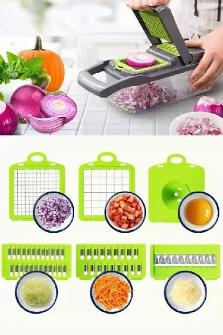 Patates Sebze Küp Rende Salata Peynir Soğan Doğrayıcı Dicer Mandolin Dilimleyici Jülyen Kesici Mutfak Rende Seti