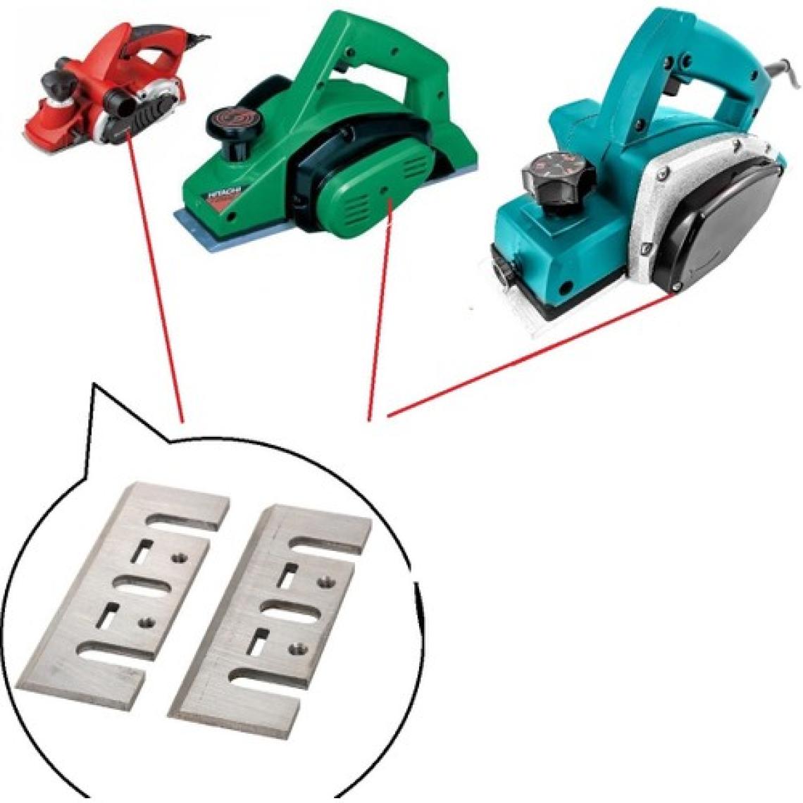 Depolife Planya Rende Makinası Için Bıçak Elektrikli Rende Makina Kesici Takım Bıçağı 2li Set