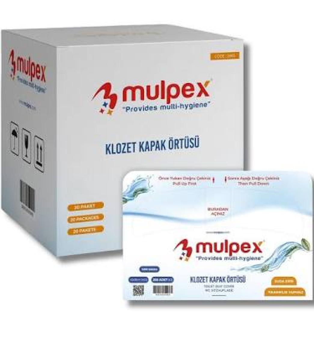 Mulpex Hijyenik Klozet Kapak Örtüsü 42 x 36 cm 250'li