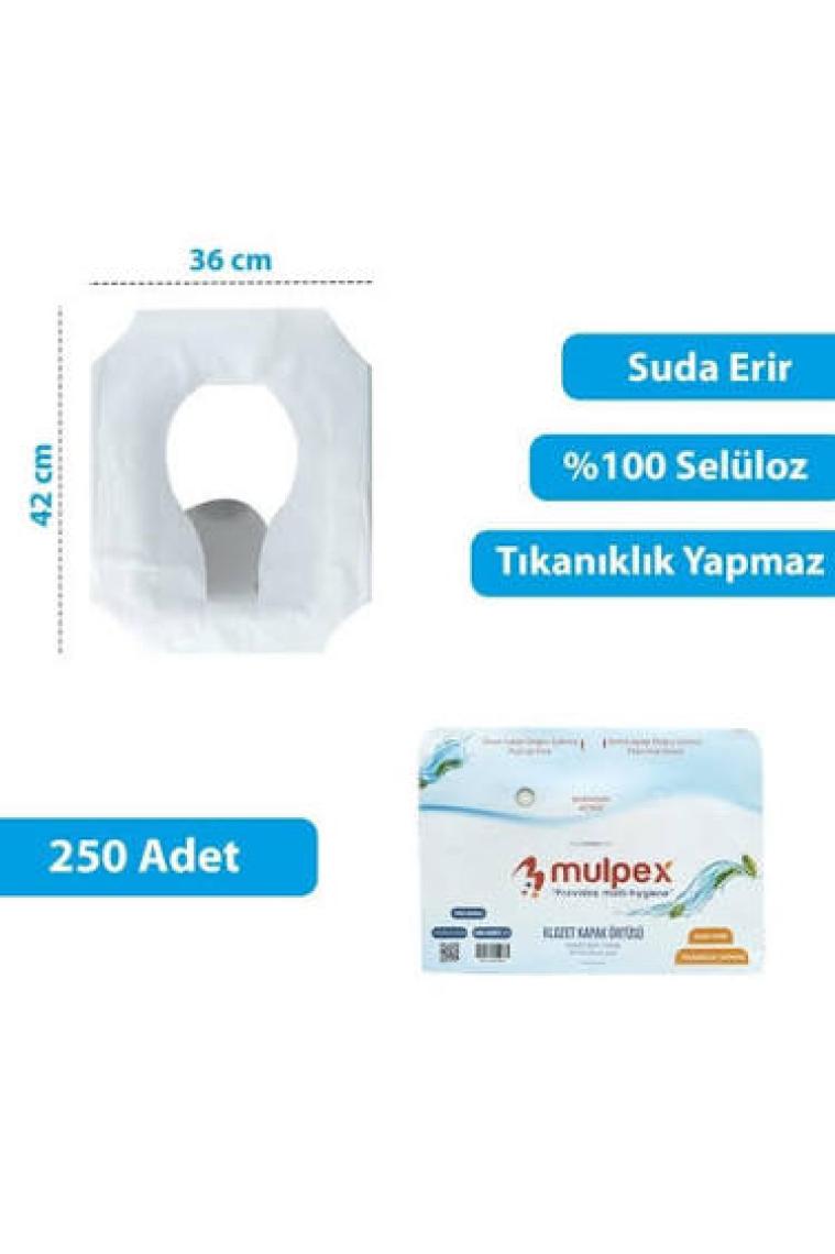 Mulpex Hijyenik Klozet Kapak Örtüsü 42 x 36 cm 250'li