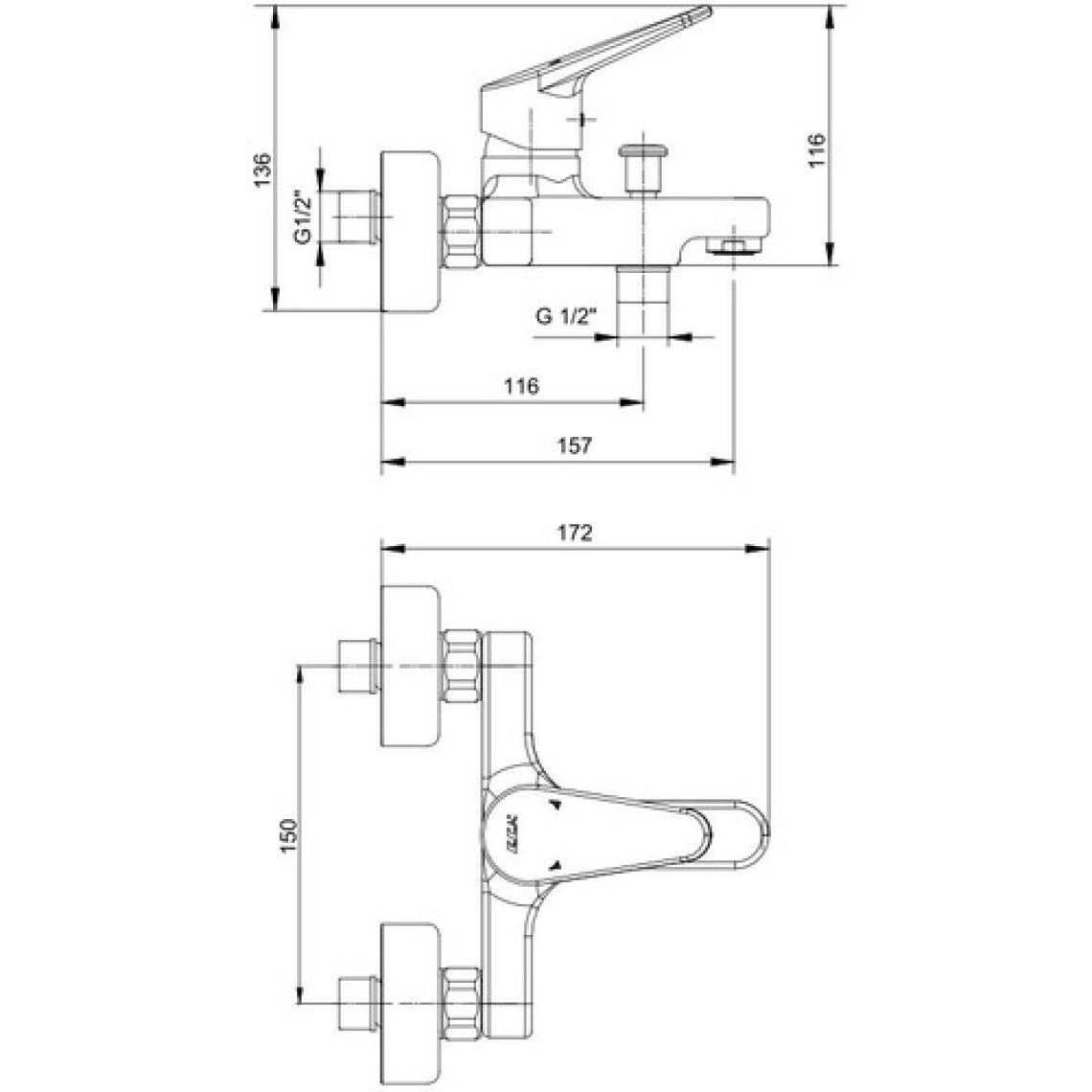 E.C.A Eca Spylos Banyo Duş Bataryası   102102494