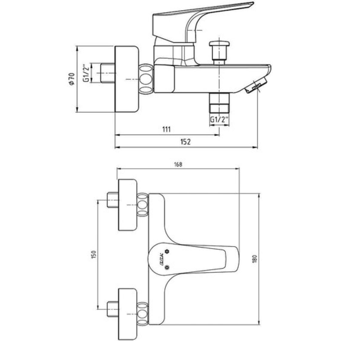 ECA Niobe Banyo Duş Lavabo Bataryası Banyo Musluğu 20 Yıl Garantili E.C.A 102102482