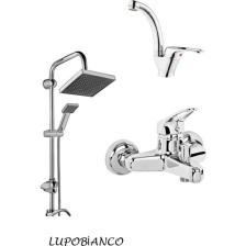 Lupobianco 3'lü Duş Seti Duş Robotu Banyo Bataryası Lavabo Bataryası